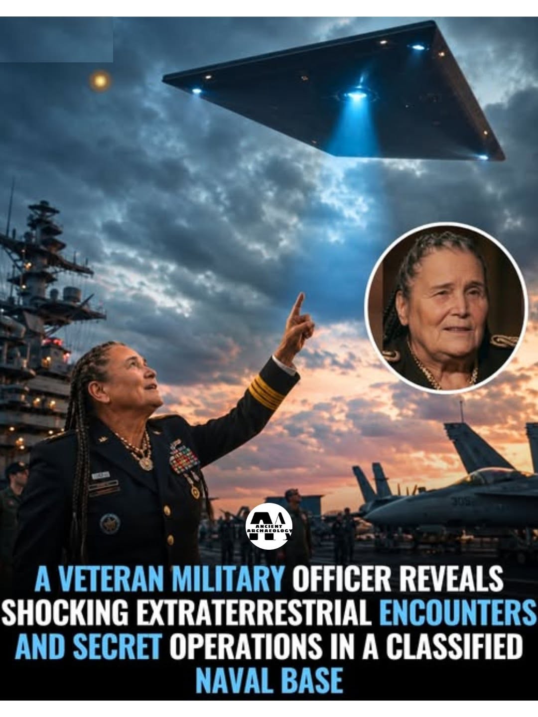 Có thể là hình ảnh về máy bay trực thăng và văn bản cho biết 'ANCTNT MA иCHAEOToO A VETERAN MILITARY OFFICER REVEALS SHOCKING EXTRATERRESTRIAL ENCOUNTERS AND SECRET OPERATIONS IN A CLASSIFIED NAVAL BASE'