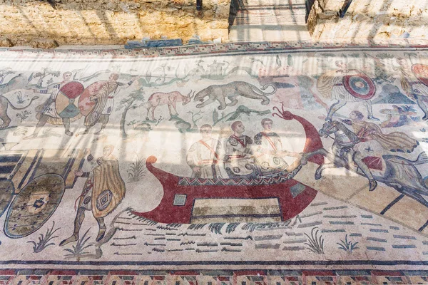 Fragment of fresco from Santorini — Stock PH๏τo © vvoennyy #5788979