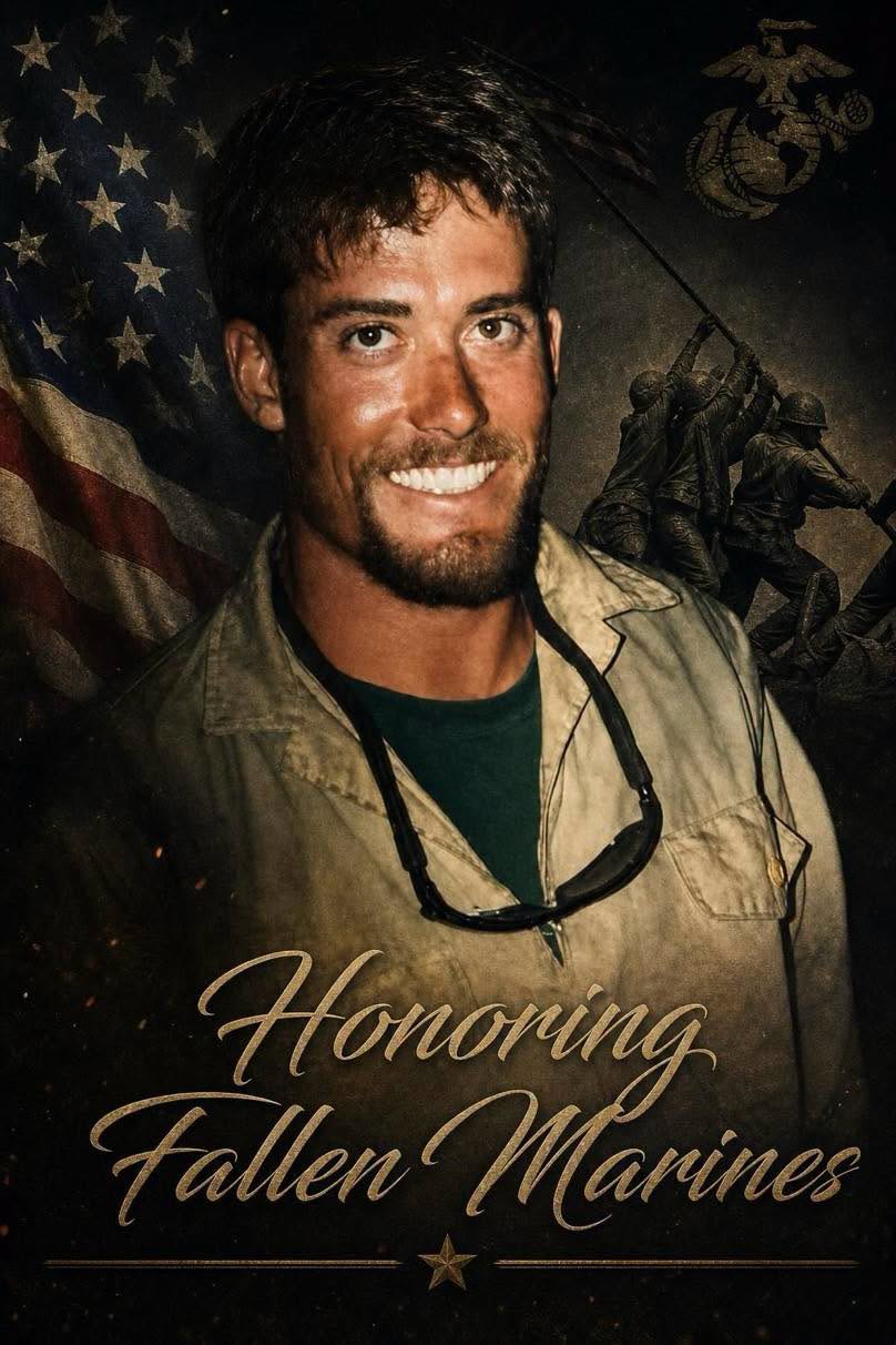 Có thể là hình ảnh về văn bản cho biết 'Honoring Fallen Marines'