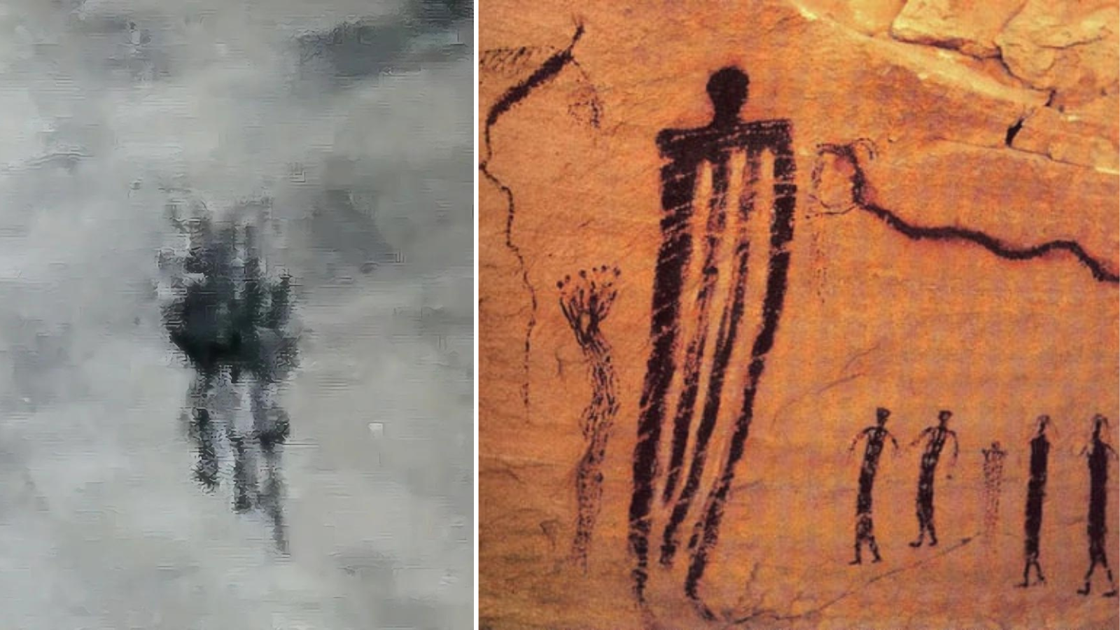 The left pH๏τo is a still of the Iraqi Jellyfish UFO. The ...